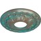 Ekena Millwork Leaf Ceiling Medallion (Canopies up to 4 3/4"), 11 3/8"OD x 3 5/8"ID x 1 1/8"P, Copper Green Patina CM11LFCGS - alternate 5